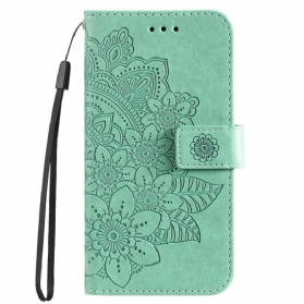 Lederhüllen Oppo A98 5g Mandala-druck Mit Riemen