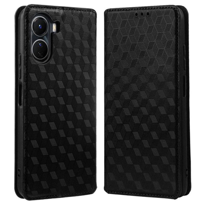 Schutzhülle Für Vivo Y16 Flip Case 3d-textur