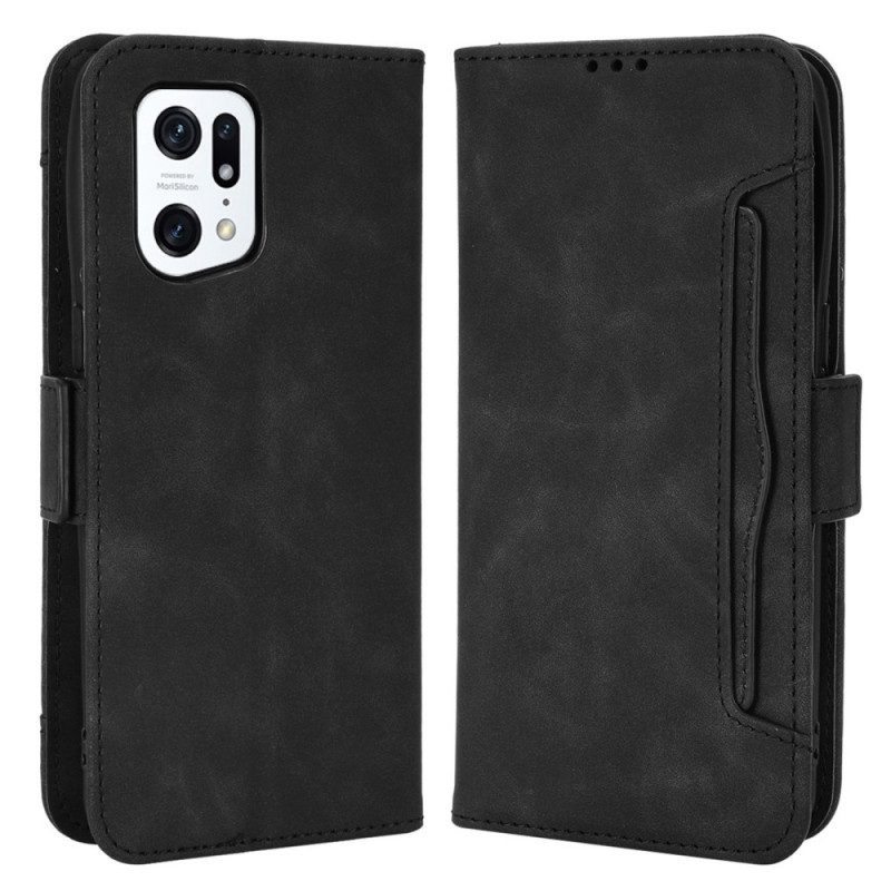 Flip Case Für Oppo Find X5 Pro Multi-card Premier Class