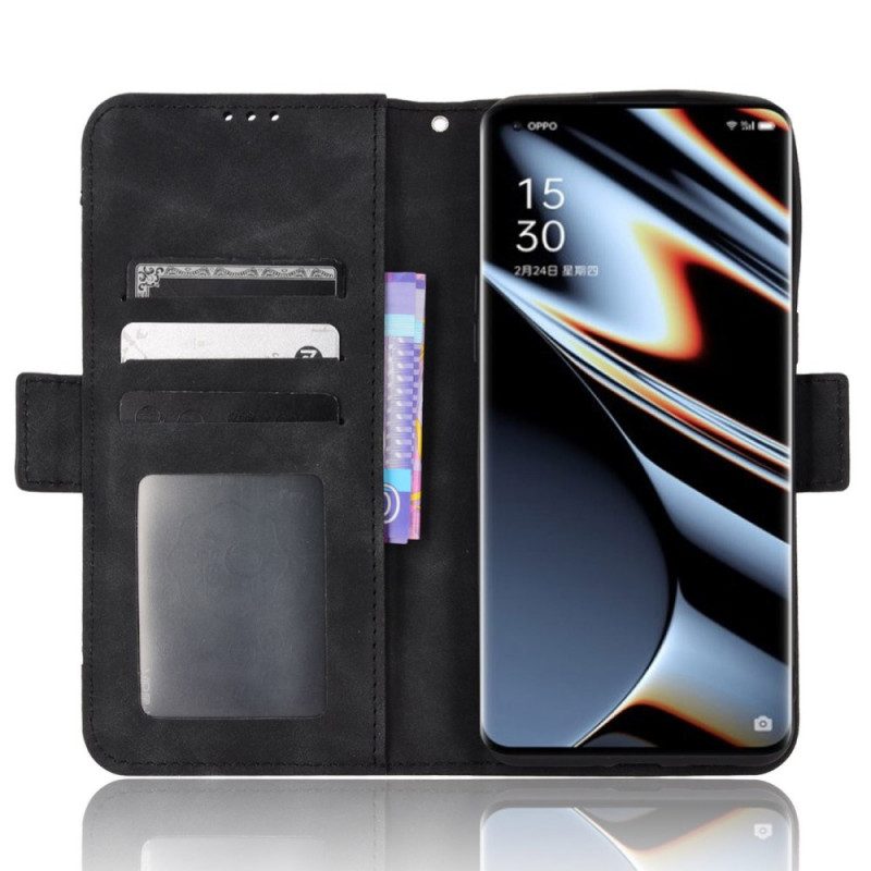 Flip Case Für Oppo Find X5 Pro Multi-card Premier Class