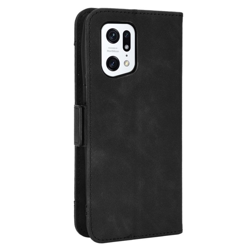 Flip Case Für Oppo Find X5 Pro Multi-card Premier Class