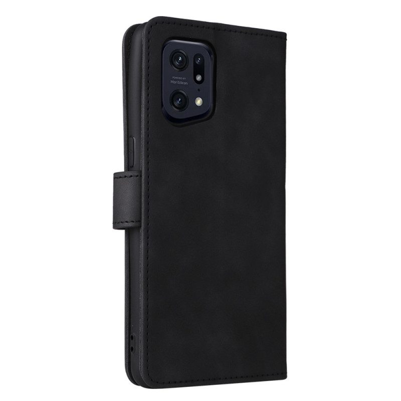 Flip Case Für Oppo Find X5 Pro Vereinigter Jahrgang