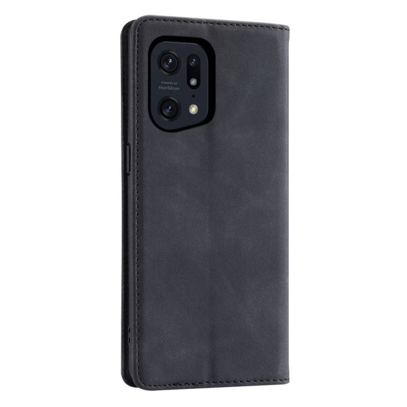 Schutzhülle Für Oppo Find X5 Pro Flip Case Kunstlederetui