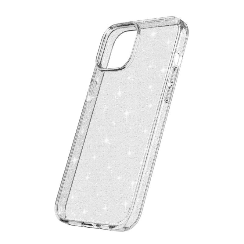 Handyhülle Für iPhone 15 Transparenter Glitzer