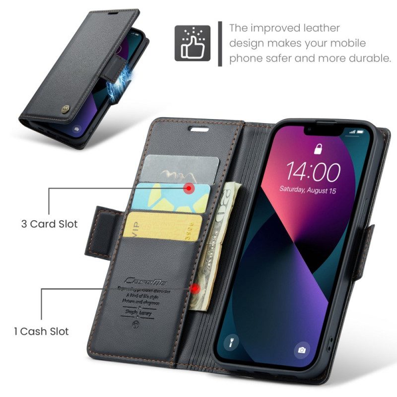 Lederhüllen Für iPhone 15 Caseme-lederstil