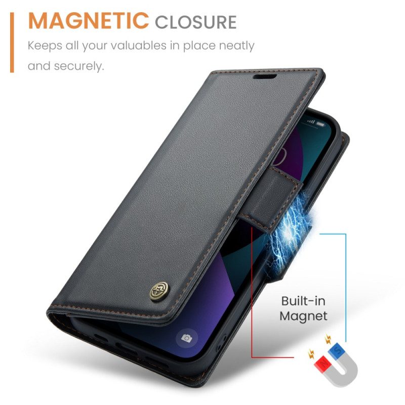 Lederhüllen Für iPhone 15 Caseme-lederstil