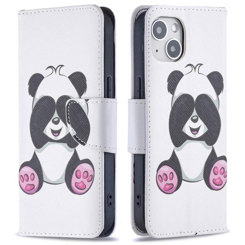 Lederhüllen Für iPhone 15 Panda