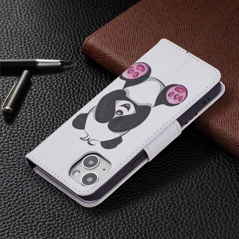 Lederhüllen Für iPhone 15 Panda