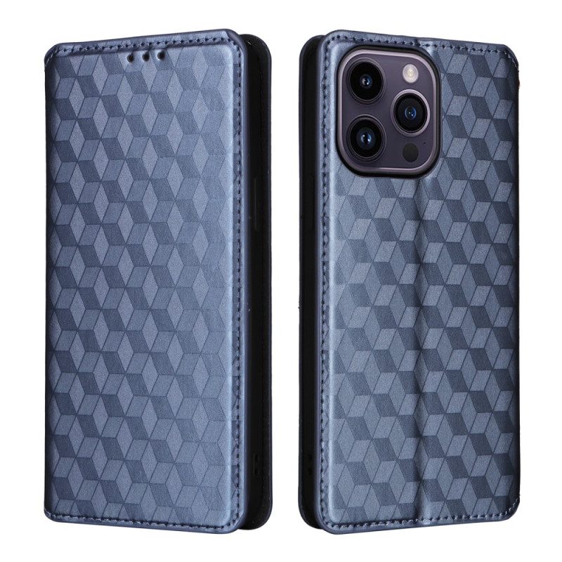 Schutzhülle Für iPhone 15 Flip Case 3d-würfel