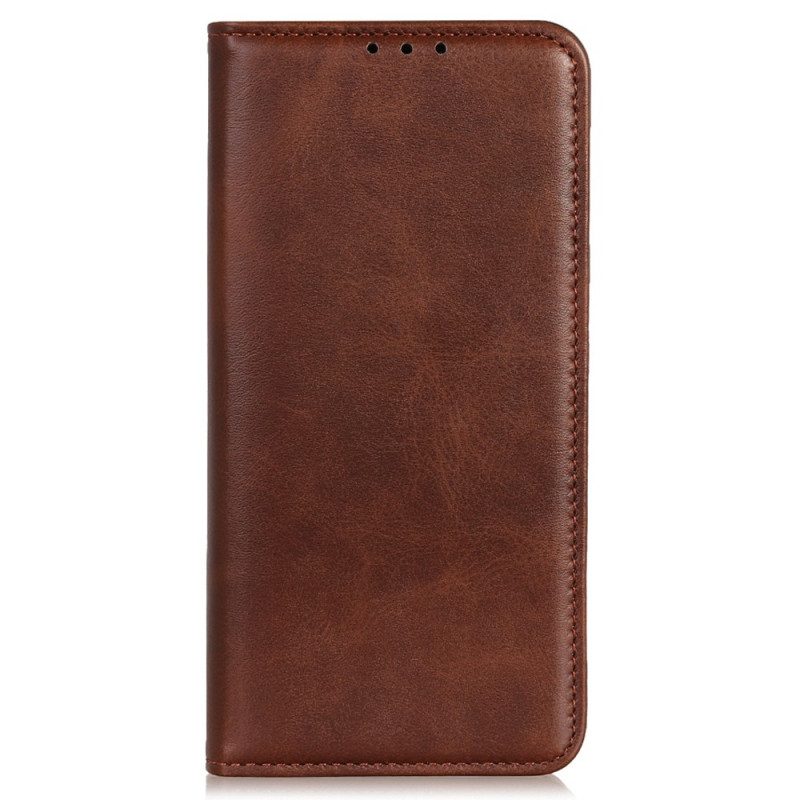 Schutzhülle Für iPhone 15 Flip Case Spaltleder