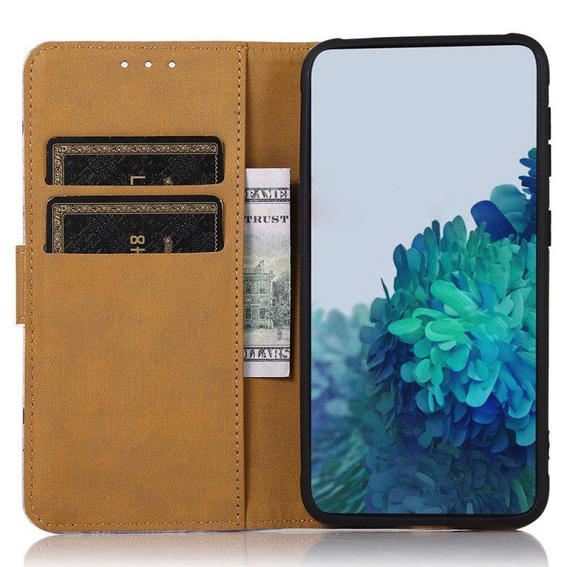 Flip Case Für Samsung Galaxy A03 Blühender Baum