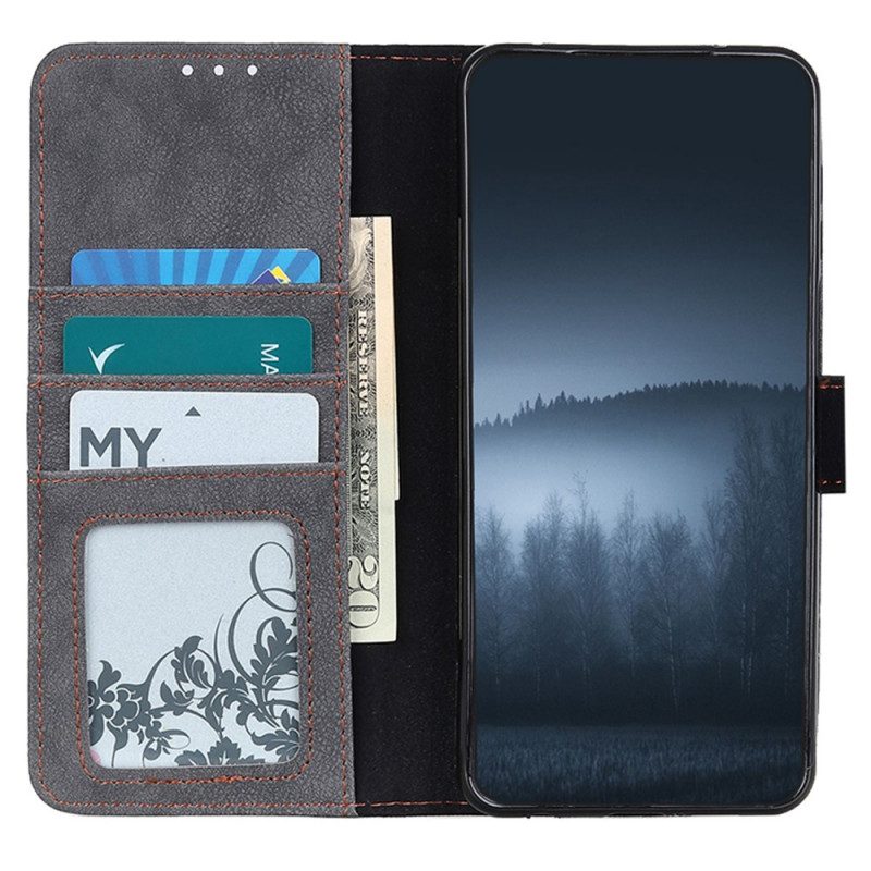 Flip Case Für Samsung Galaxy A03 Khazneh Retro Spaltleder