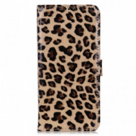 Flip Case Für Samsung Galaxy A03 Leopard