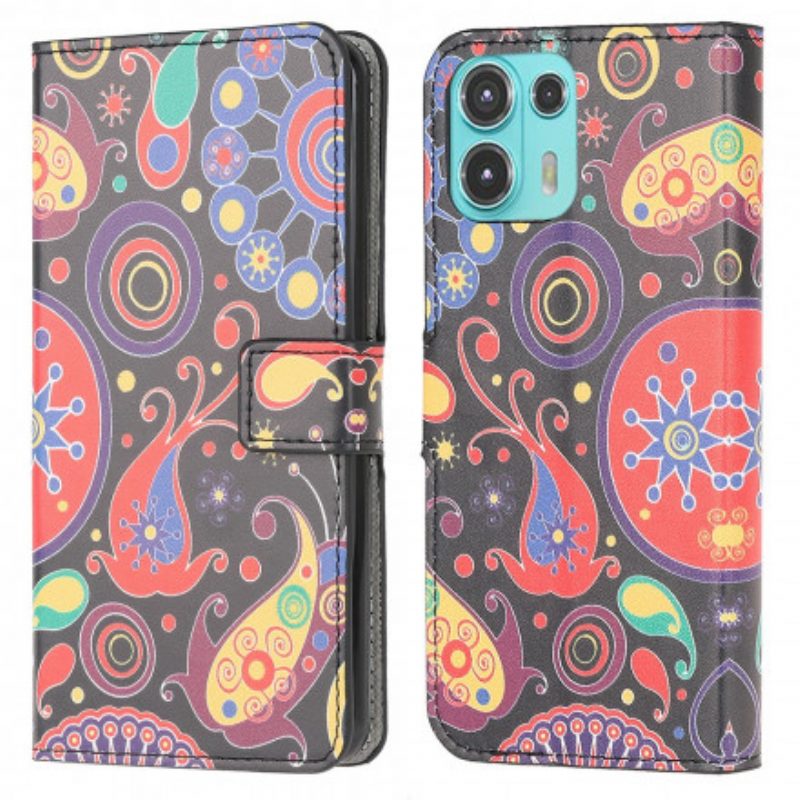 Flip Case Für Motorola Edge 20 Lite Galaxy-design