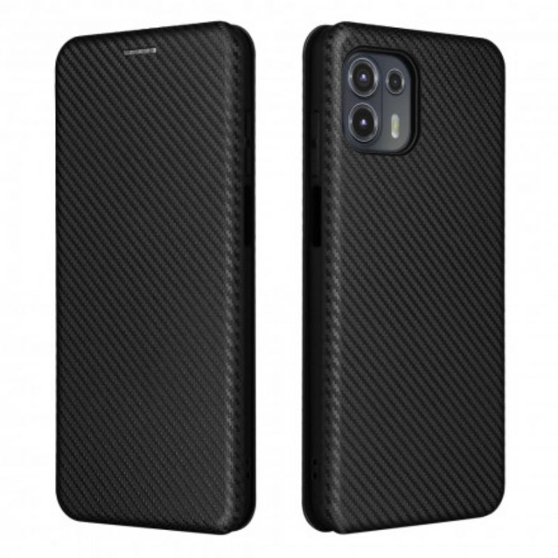 Schutzhülle Für Motorola Edge 20 Lite Flip Case Farbiges Carbon-silikon