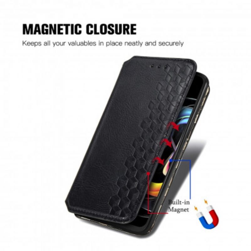 Schutzhülle Für Motorola Edge 20 Lite Flip Case Rautenstruktur Aus Kunstleder