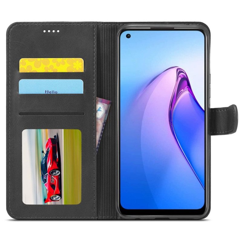 Flip Case Für Oppo Reno 8 Kunstleder Lc.imeeke