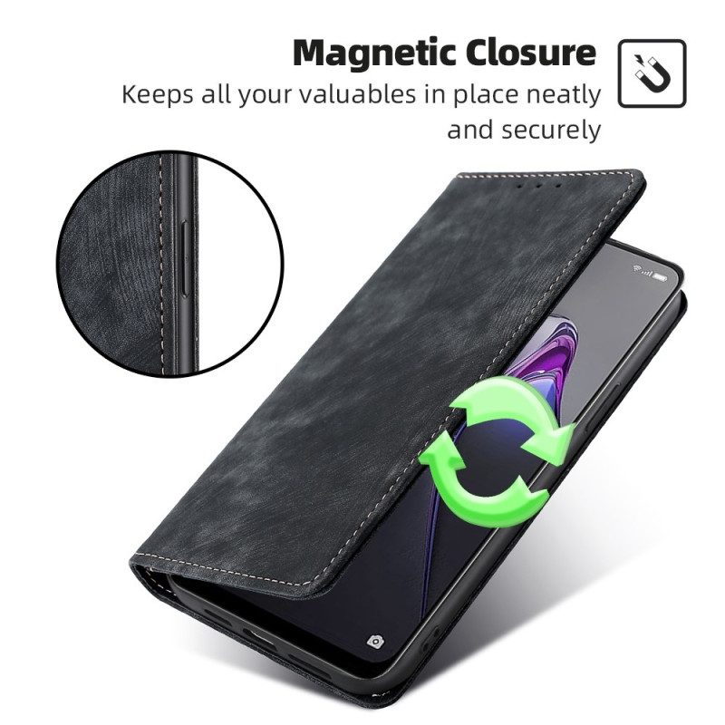 Schutzhülle Für Oppo Reno 8 Flip Case Stilisiertes Kunstleder