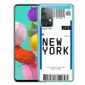 Handyhülle Für Samsung Galaxy A32 Bordkarte Nach New York