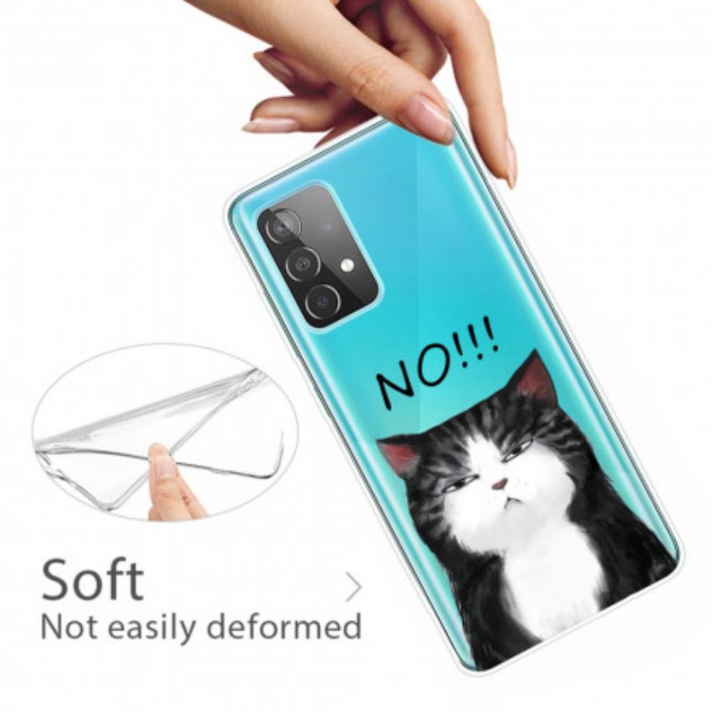 Handyhülle Für Samsung Galaxy A32 Die Katze. Die Nein Sagt