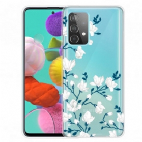 Handyhülle Für Samsung Galaxy A32 Weiße Blumen