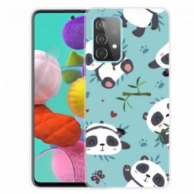 Hülle Für Samsung Galaxy A32 Ein Haufen Pandas