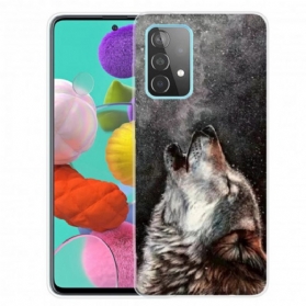 Hülle Für Samsung Galaxy A32 Erhabener Wolf