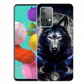 Hülle Für Samsung Galaxy A32 Flexibler Wolf