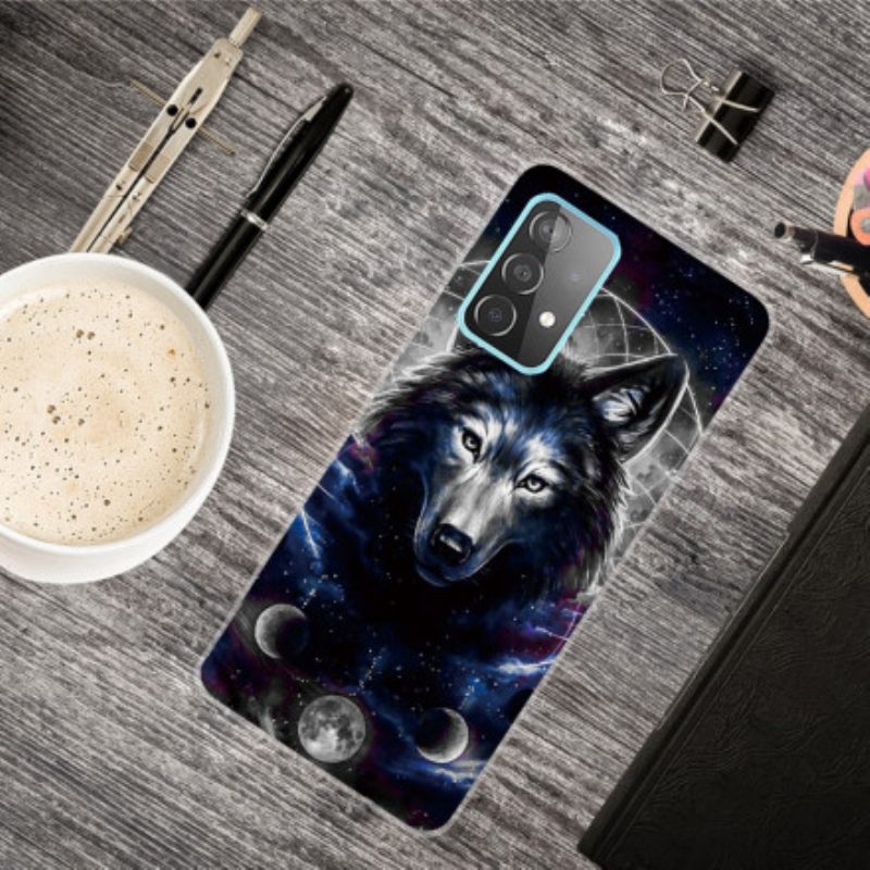 Hülle Für Samsung Galaxy A32 Flexibler Wolf