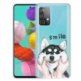 Hülle Für Samsung Galaxy A32 Lächle Hund