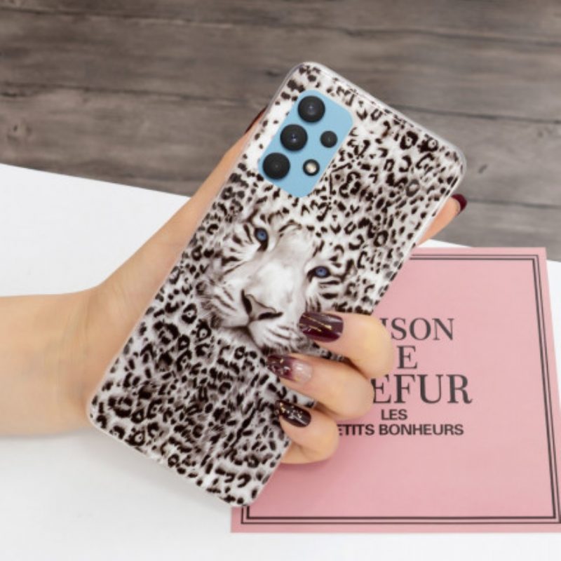 Hülle Für Samsung Galaxy A32 Leopard Fluoreszierend