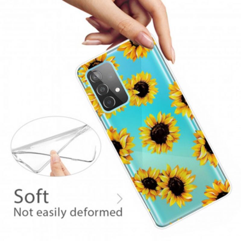 Hülle Für Samsung Galaxy A32 Sonnenblumen