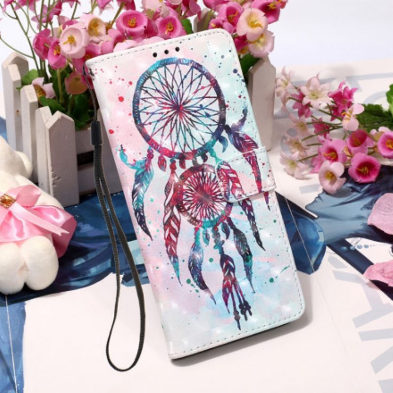 Lederhüllen Für Samsung Galaxy A32 Aquarell-traumfänger