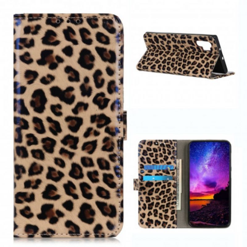 Lederhüllen Für Samsung Galaxy A32 Einfacher Leopard