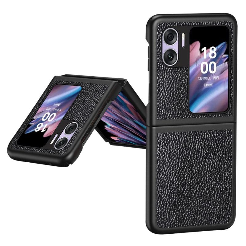 Handyhülle Für Oppo Find N2 Flip Flip Case Litschi-kunstleder