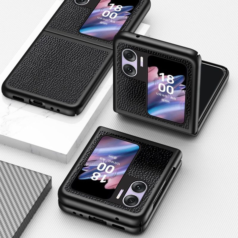 Handyhülle Für Oppo Find N2 Flip Flip Case Litschi-kunstleder