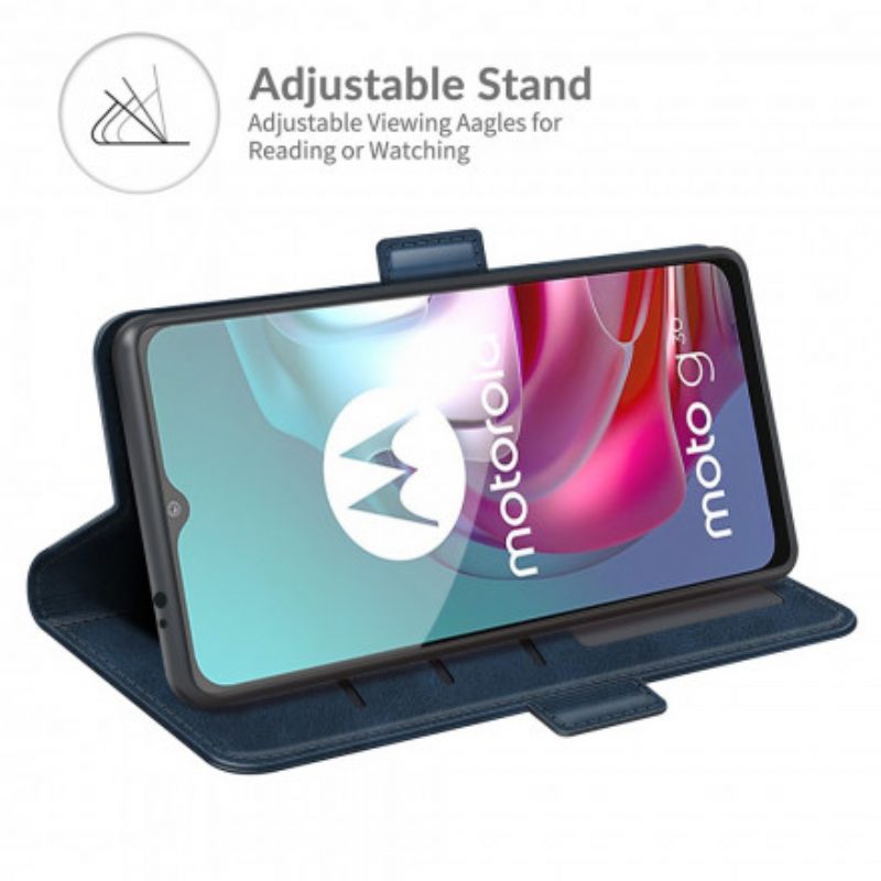 Flip Case Für Moto G30 / G10 Flip Case Doppelte Klappe