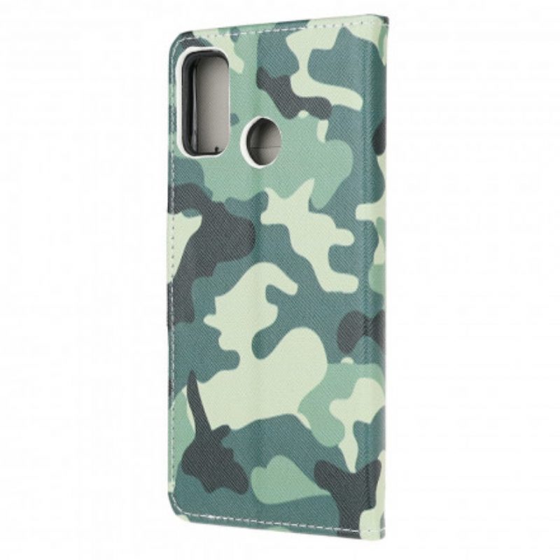 Flip Case Für Moto G30 / G10 Militärische Tarnung