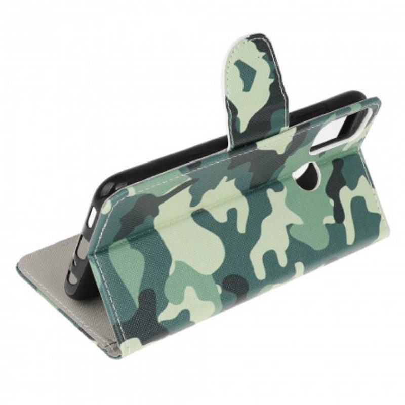 Flip Case Für Moto G30 / G10 Militärische Tarnung