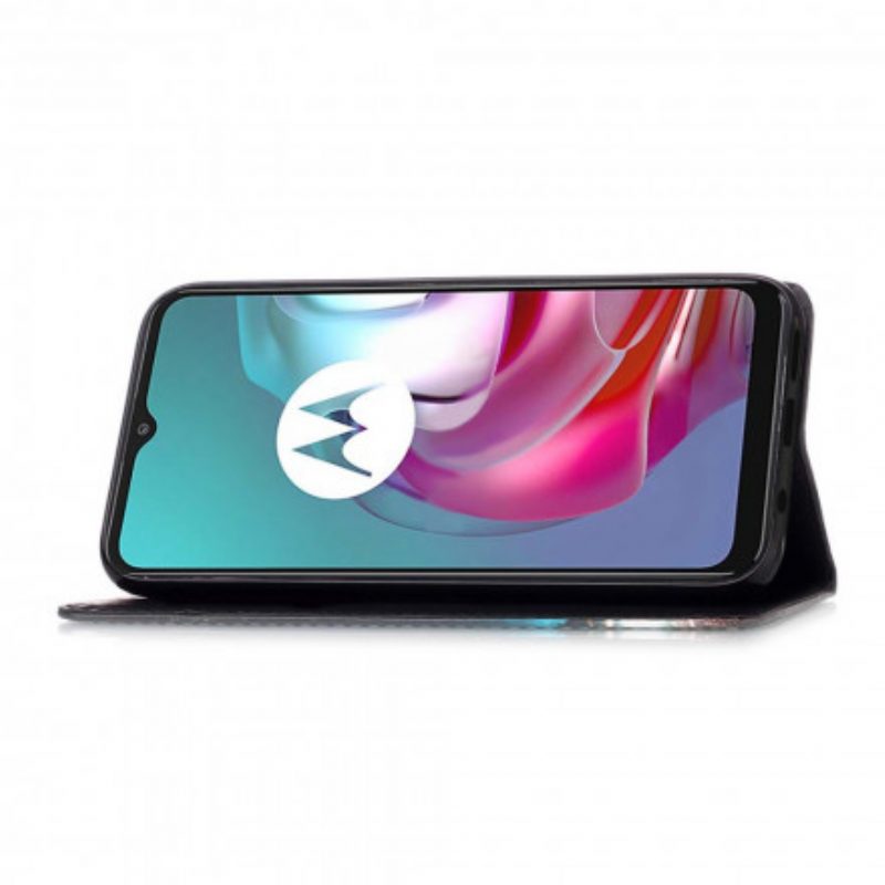 Flip Case Für Moto G30 / G10 Nachttiger