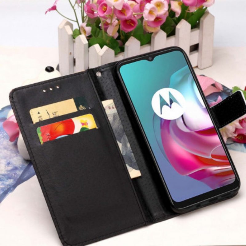 Flip Case Für Moto G30 / G10 Nachttiger