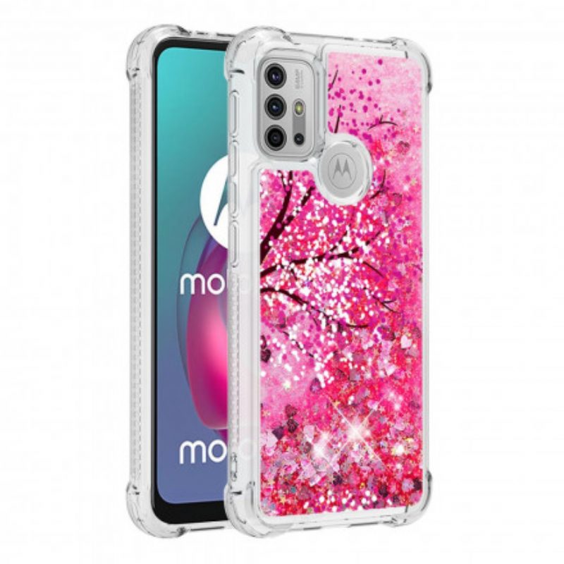 Handyhülle Für Moto G30 / G10 Glitzerbaum