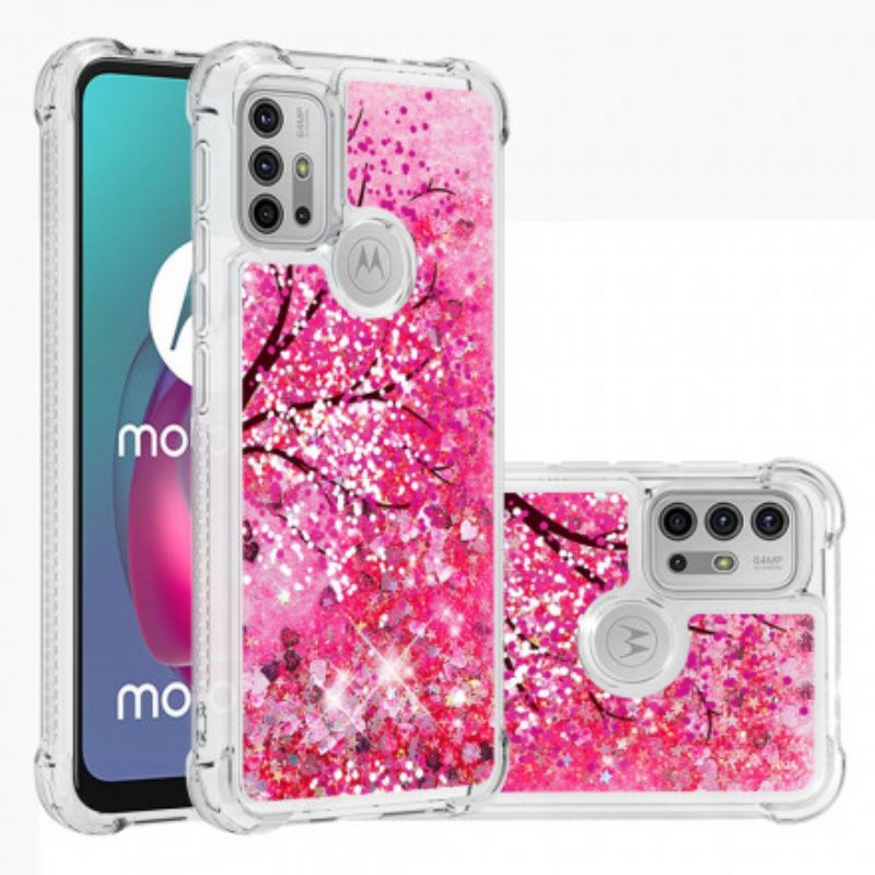 Handyhülle Für Moto G30 / G10 Glitzerbaum