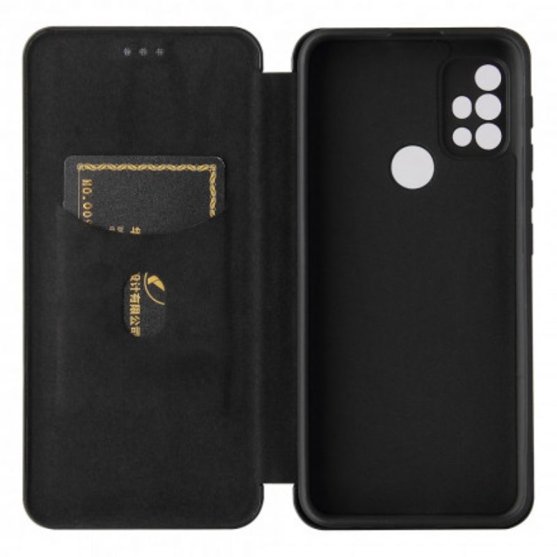 Schutzhülle Für Moto G30 / G10 Flip Case Farbiges Carbon-silikon