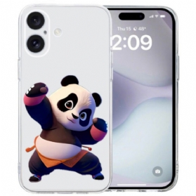 Hülle Für iPhone 16 Transparenter Panda-rand