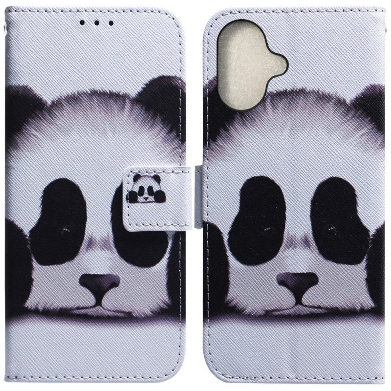 Lederhüllen iPhone 16 Handyhülle Panda