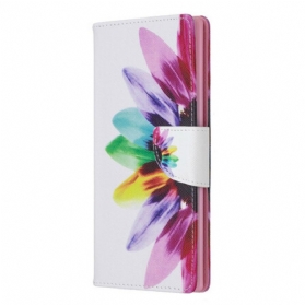 Flip Case Für Samsung Galaxy Note 10 Plus Aquarellblume