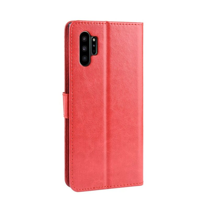 Flip Case Für Samsung Galaxy Note 10 Plus Auffälliges Kunstleder