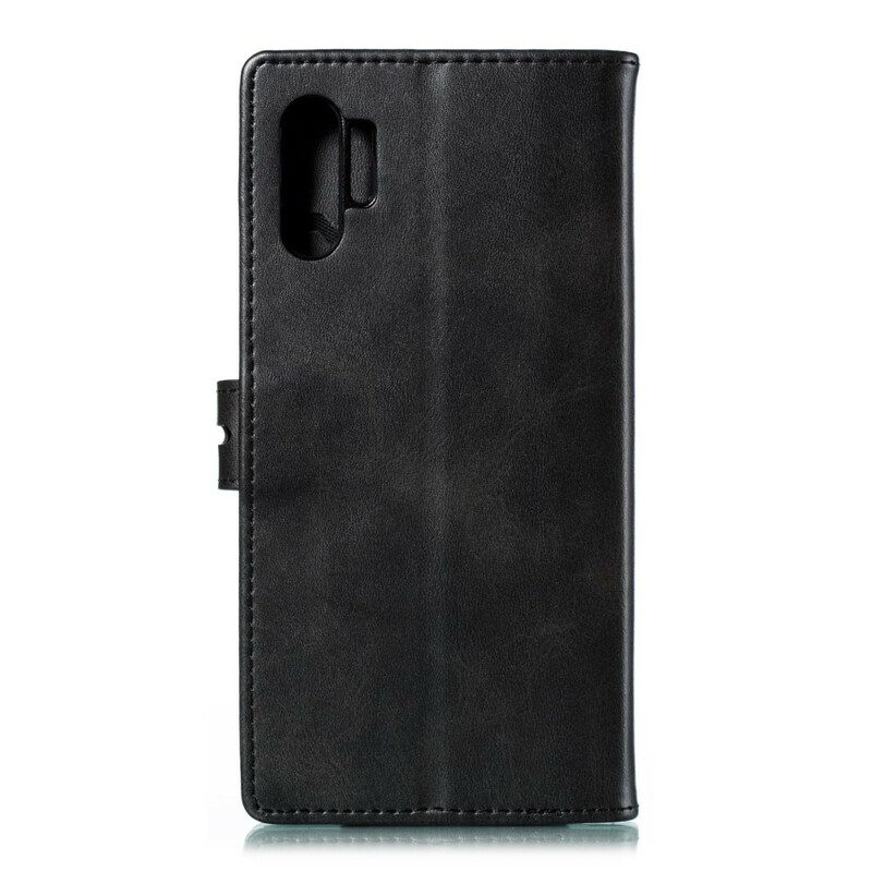 Flip Case Für Samsung Galaxy Note 10 Plus Kunstleder-kätzchen