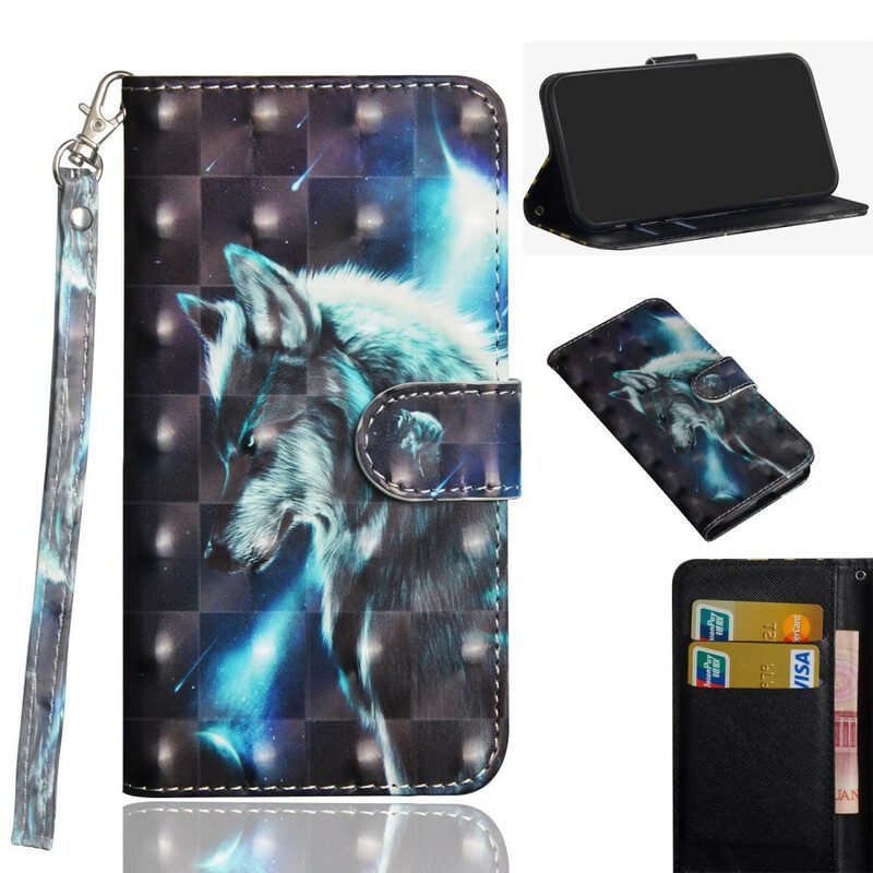 Flip Case Für Samsung Galaxy Note 10 Plus Majestätischer Wolf